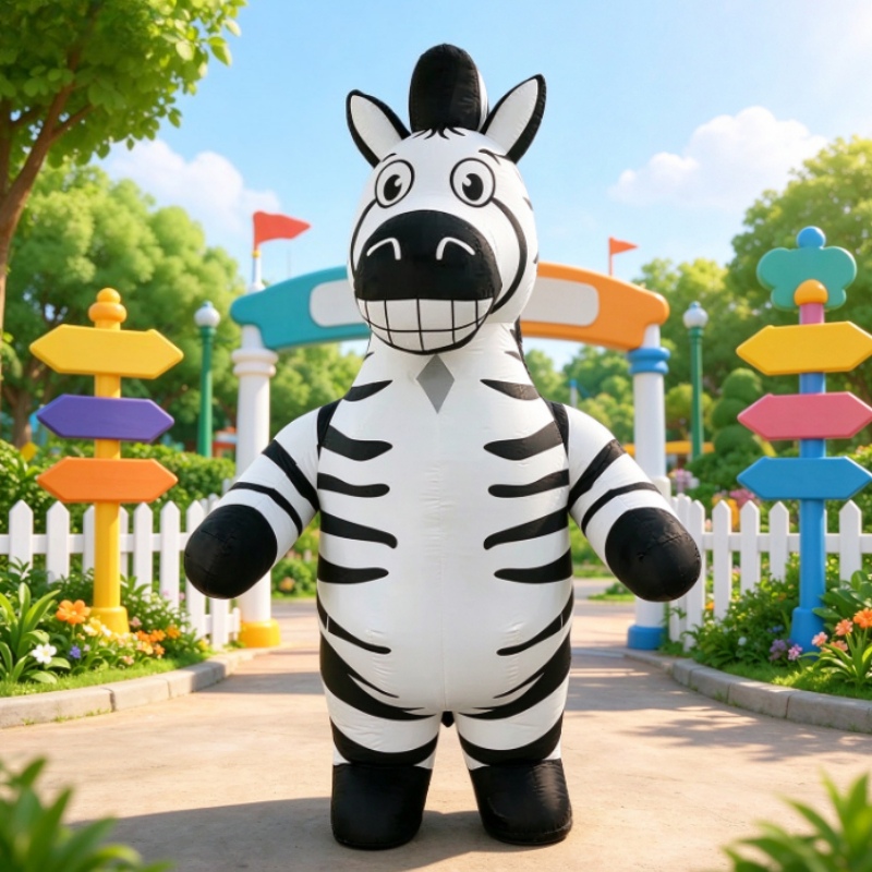Dresses - Kostum Maskot Zebra Inflatable yang Lucu,