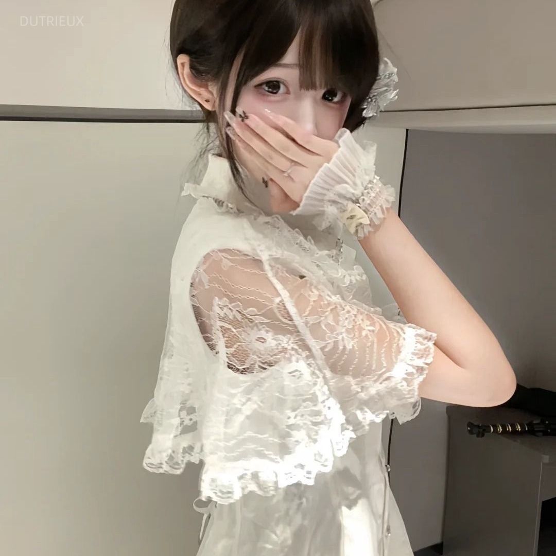 Korean Style A Line Shirt Dress - Gaun Pita Berhias Batu Rhinestone Gaya