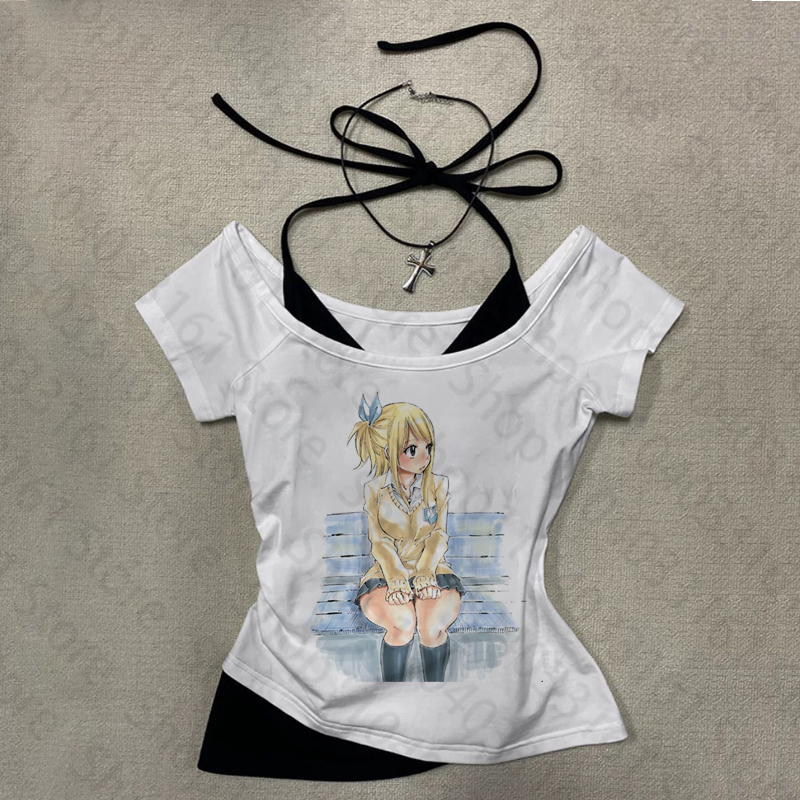 Atasan Crop Top Punk Streetwea - Y2K Graphic Baby Tee Crop ulasan dan harga