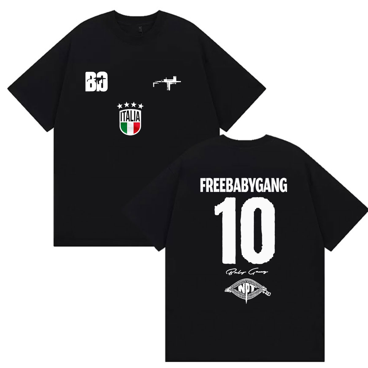 Kaos Grafis Rapper Baby Gang T - Y2K Graphic Baby Tee Crop ulasan dan harga
