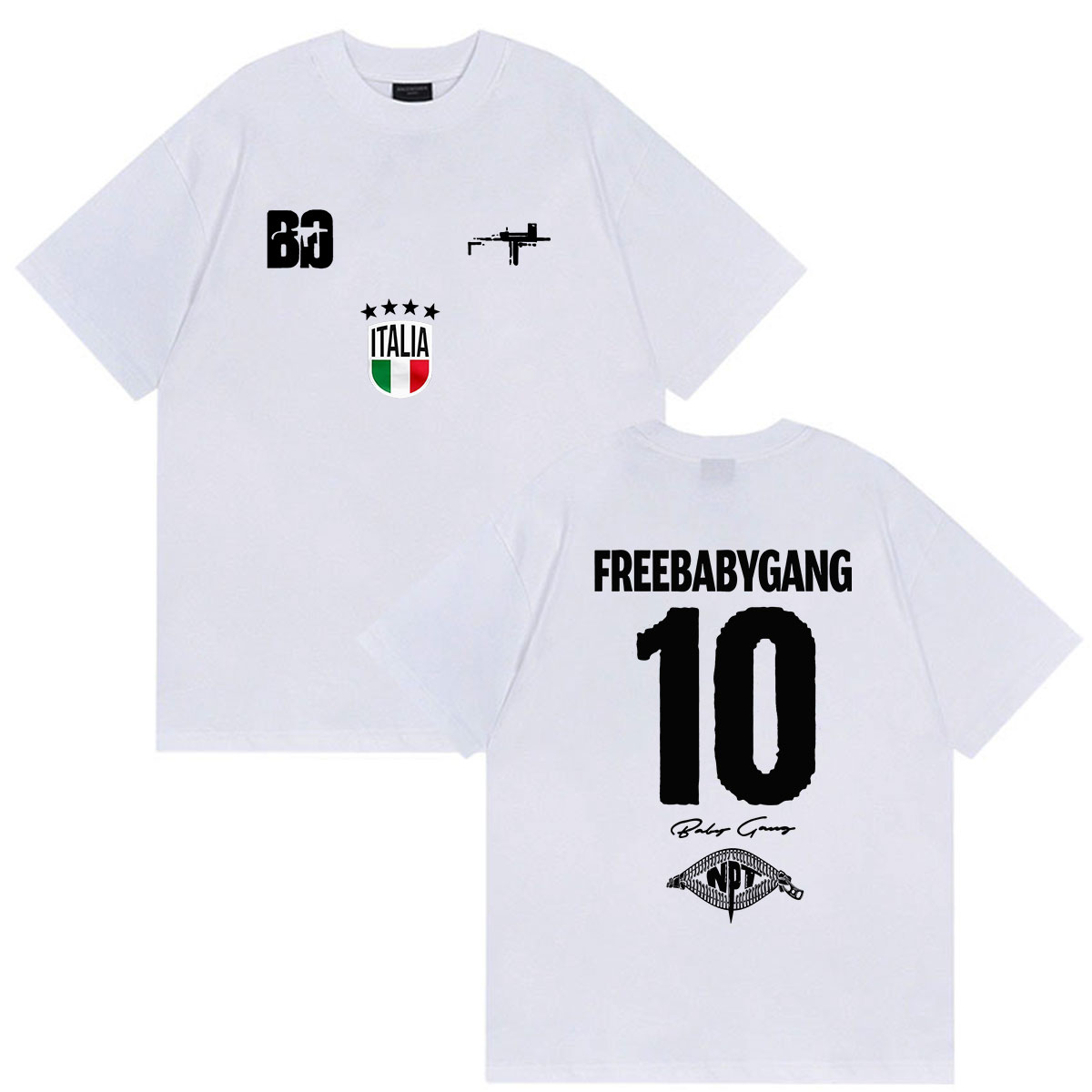 Kaos Grafis Rapper Baby Gang T - Y2K Graphic Baby Tee Crop ulasan dan harga