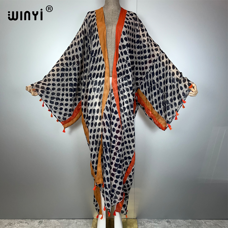 WINYI Pakaian Musim Panas Kimo - Boho Summer Beach Maxi Dress ulasan dan harga