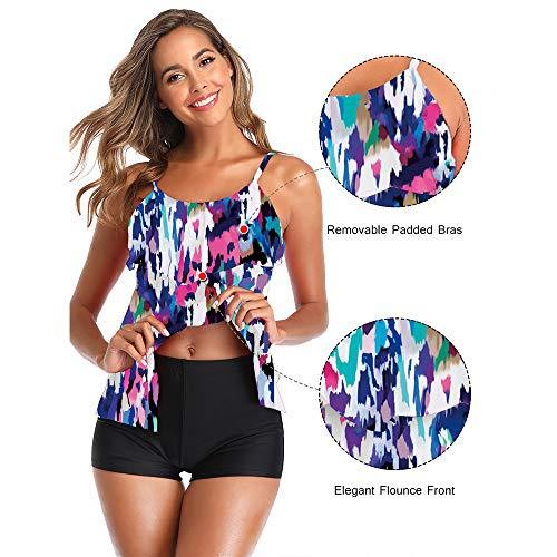 Bikini Wanita Motif Bunga Tank - Tops ulasan dan harga