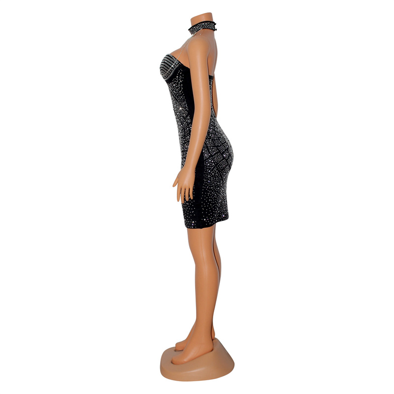 Doyerl Gaun Ulang Tahun Berlia - Sparkly Rhinestone Club Party Dress ulasan dan harga
