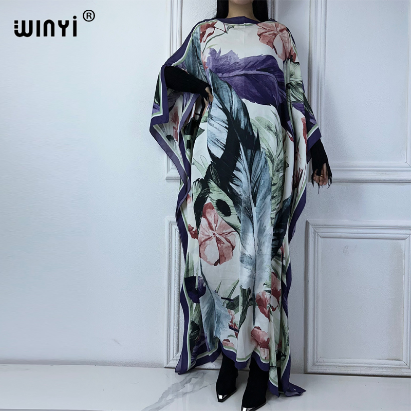 WINYI Musim Panas Kaftan Wanit - Boho Summer Beach Maxi Dress ulasan dan harga