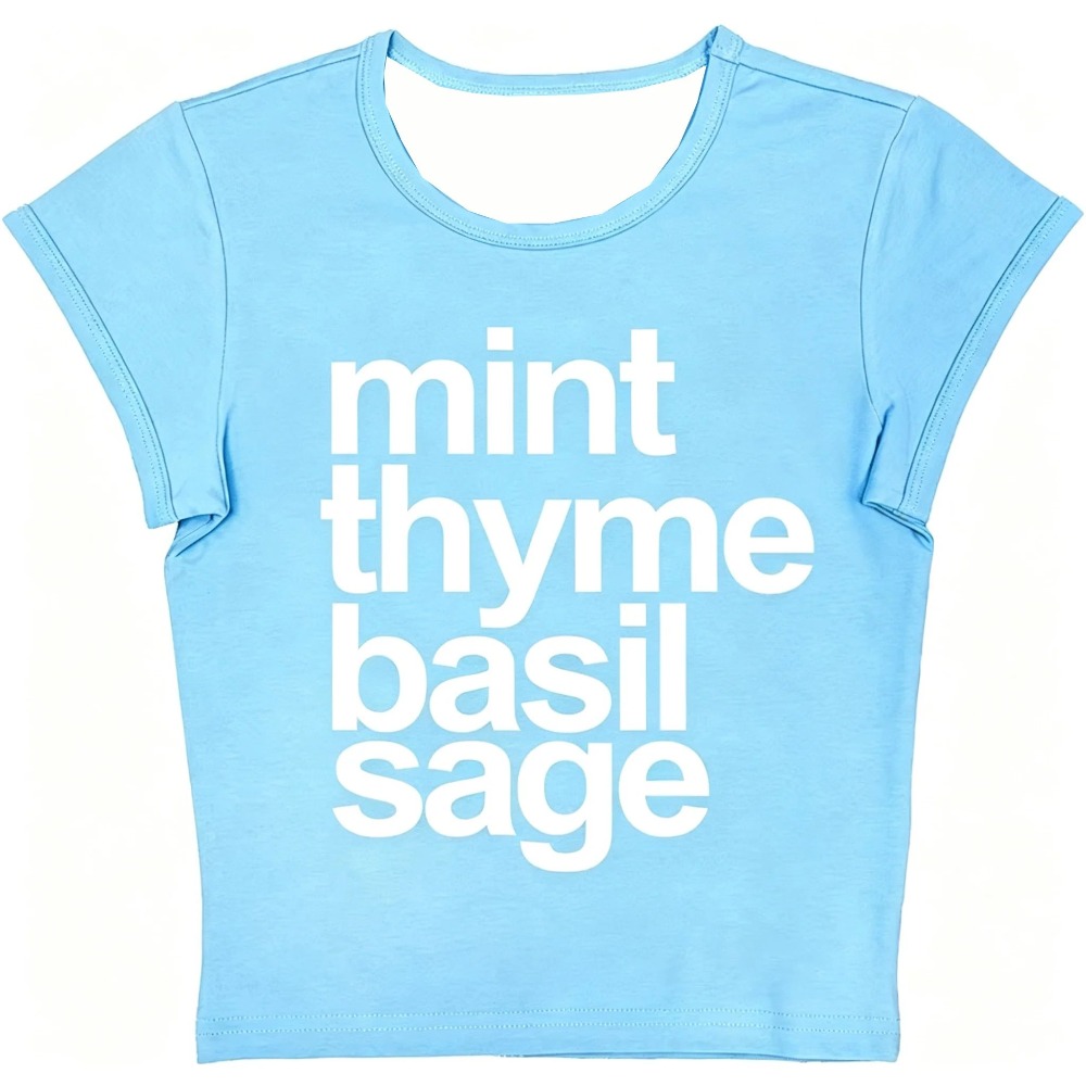 Kaos Wanita Crop Top Slim Fit  - Y2K Graphic Baby Tee Crop ulasan dan harga