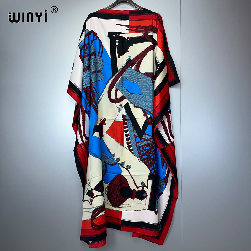 WINYI Musim Panas Kaftan Wanit - Boho Summer Beach Maxi Dress ulasan dan harga