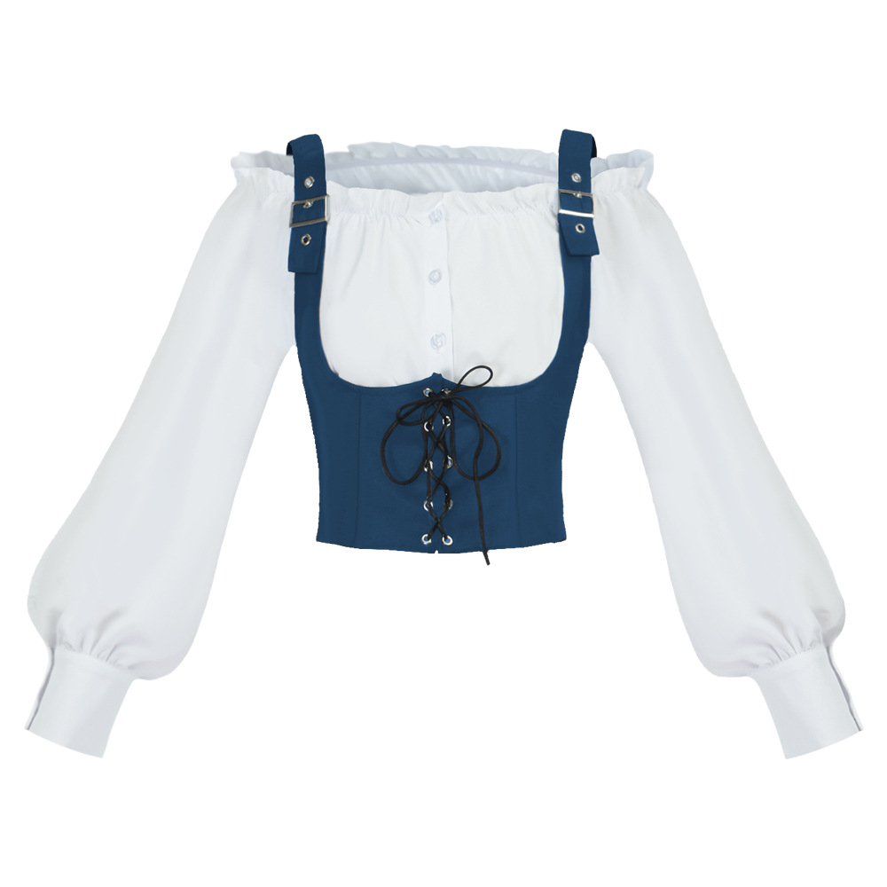 Blus wanita bergaya retro Bara - Tops ulasan dan harga